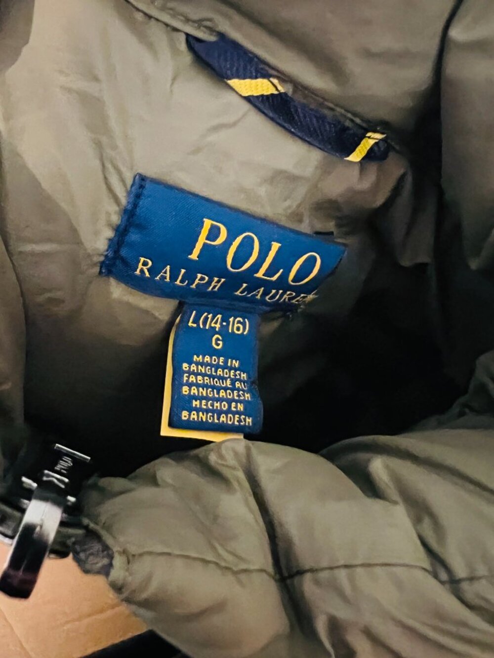 Polo Ralph Lauren Jacket Puffer Coat Size L - Picture 8 of 16